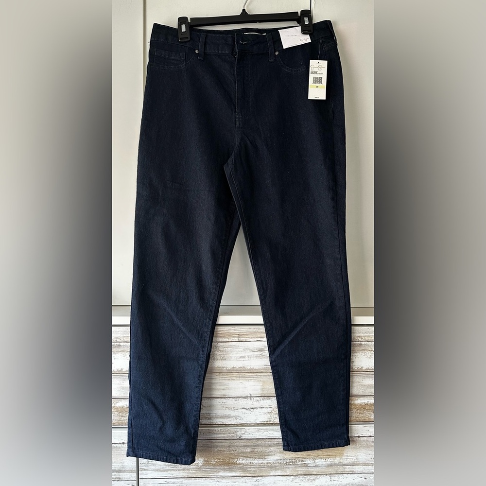 ✨ NWT Jessica Simpson Adored Ankle Skinny Jeans Dark Rinse size 30